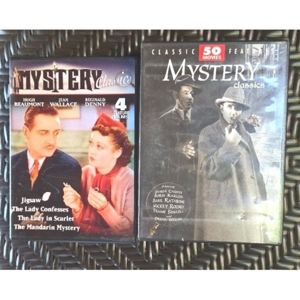 Classic Mystery Movies DVD Lot (54 Films) 50 Movie Pack & 4 Feature Set